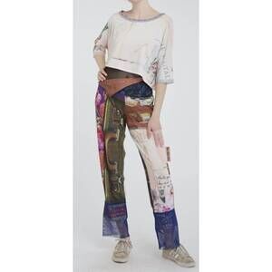 NEW IPNG let's go luggage illusion sweatpants in multi